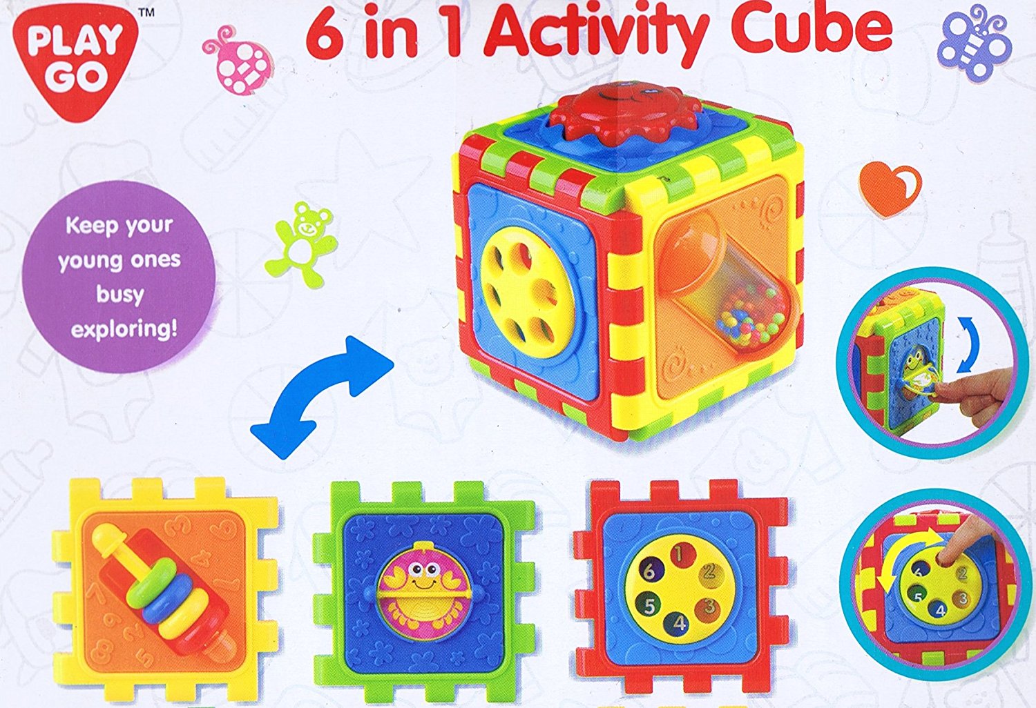 Развивающая игрушка - Куб, 6 в 1 	 
